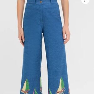 Tuckernuck Blue Sailboat Print Pants